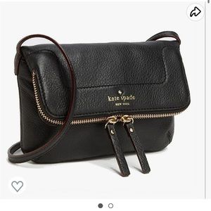 Kate Spade New York Mansfield Mariana Small Leather Crossbody, Black